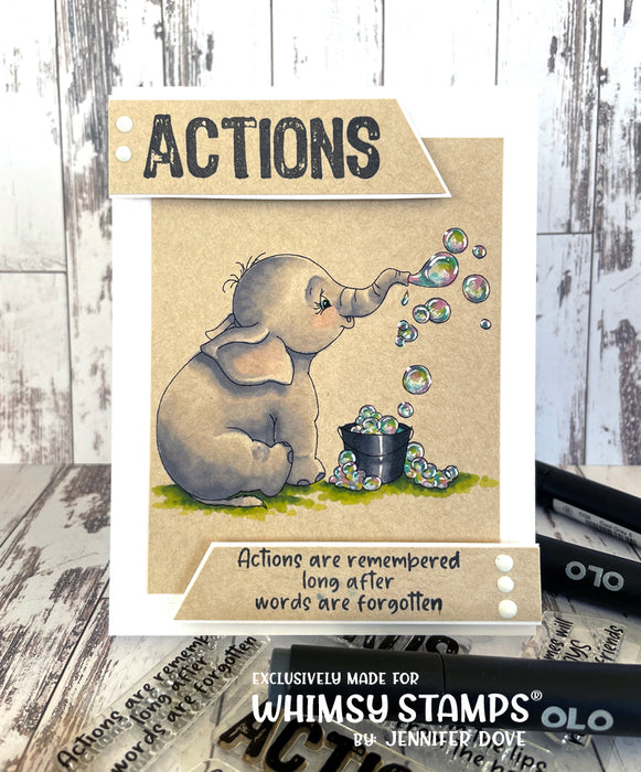 Actions Clear Stamps - Whimsy Stamps