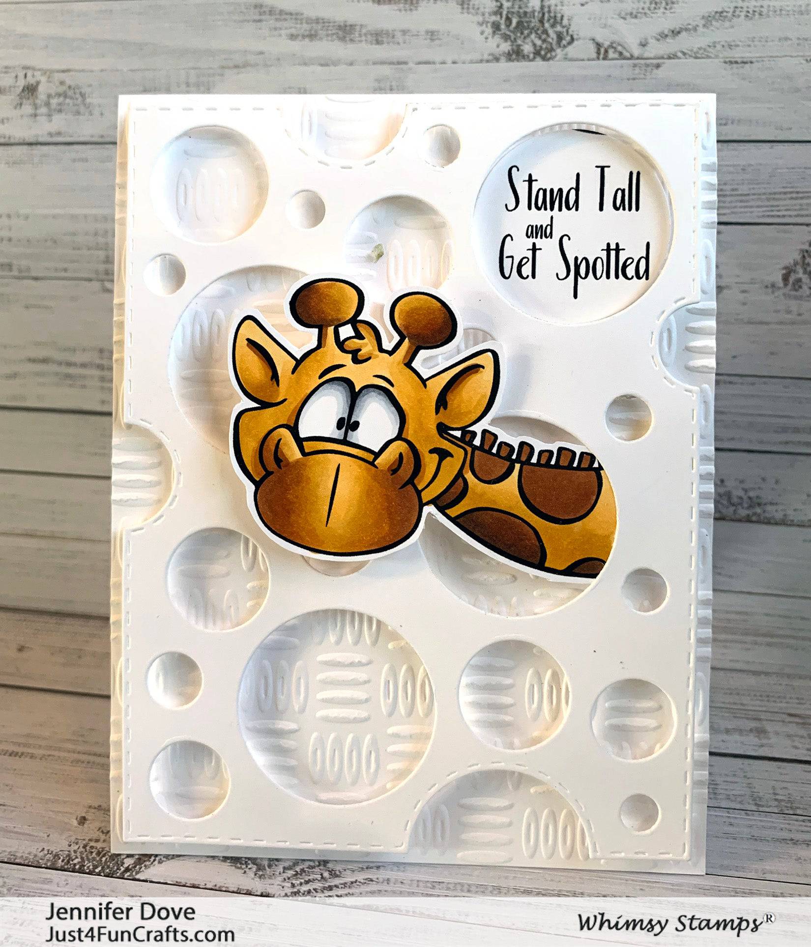 Giraffes Peeking Clear Stamps - Whimsy Stamps