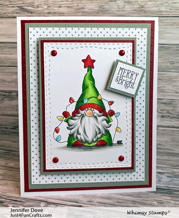 Gnome for the Holidays Clear Stamps - Whimsy Stamps
