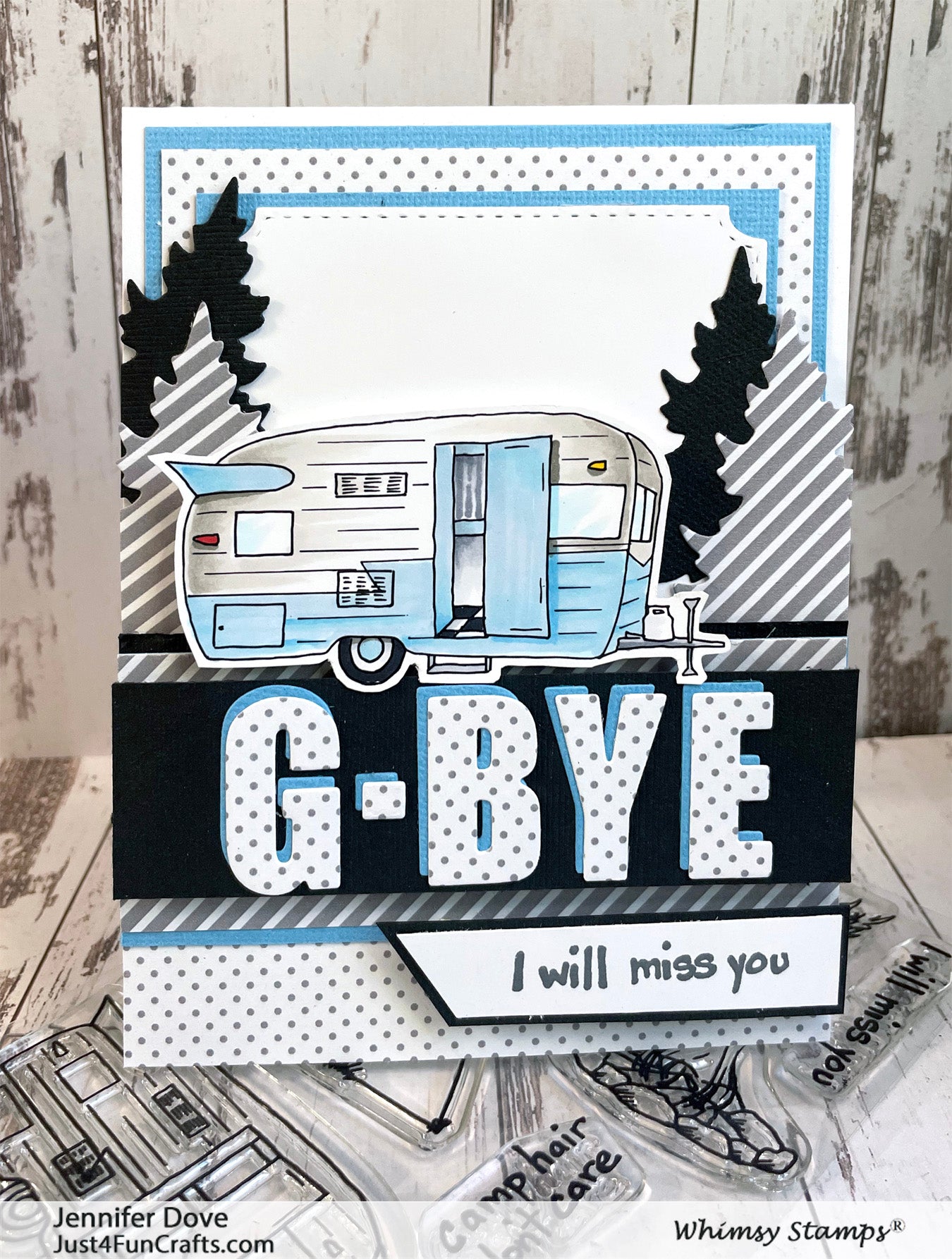 **NEW Gone Camping Clear Stamps - Whimsy Stamps