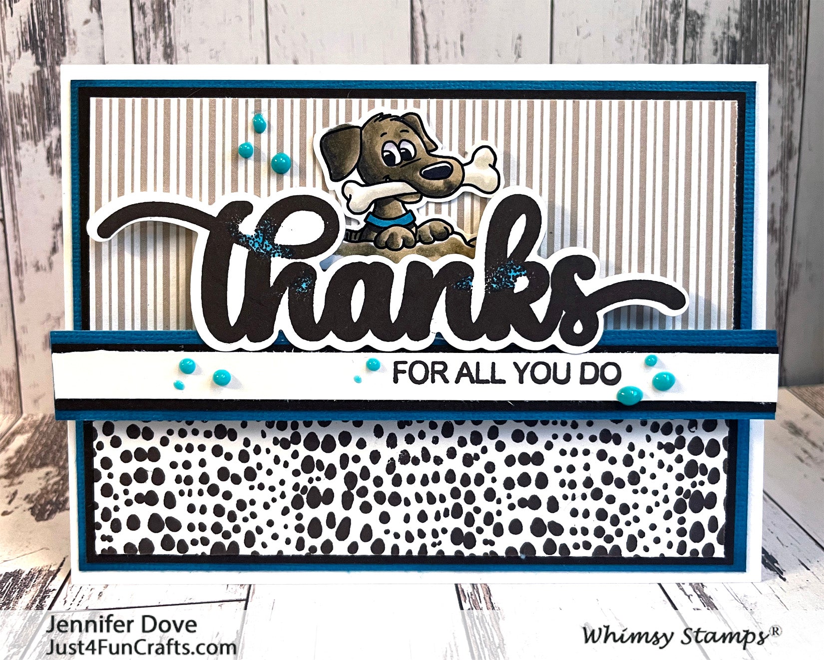 **NEW Many Thanks Clear Stamps - Whimsy Stamps