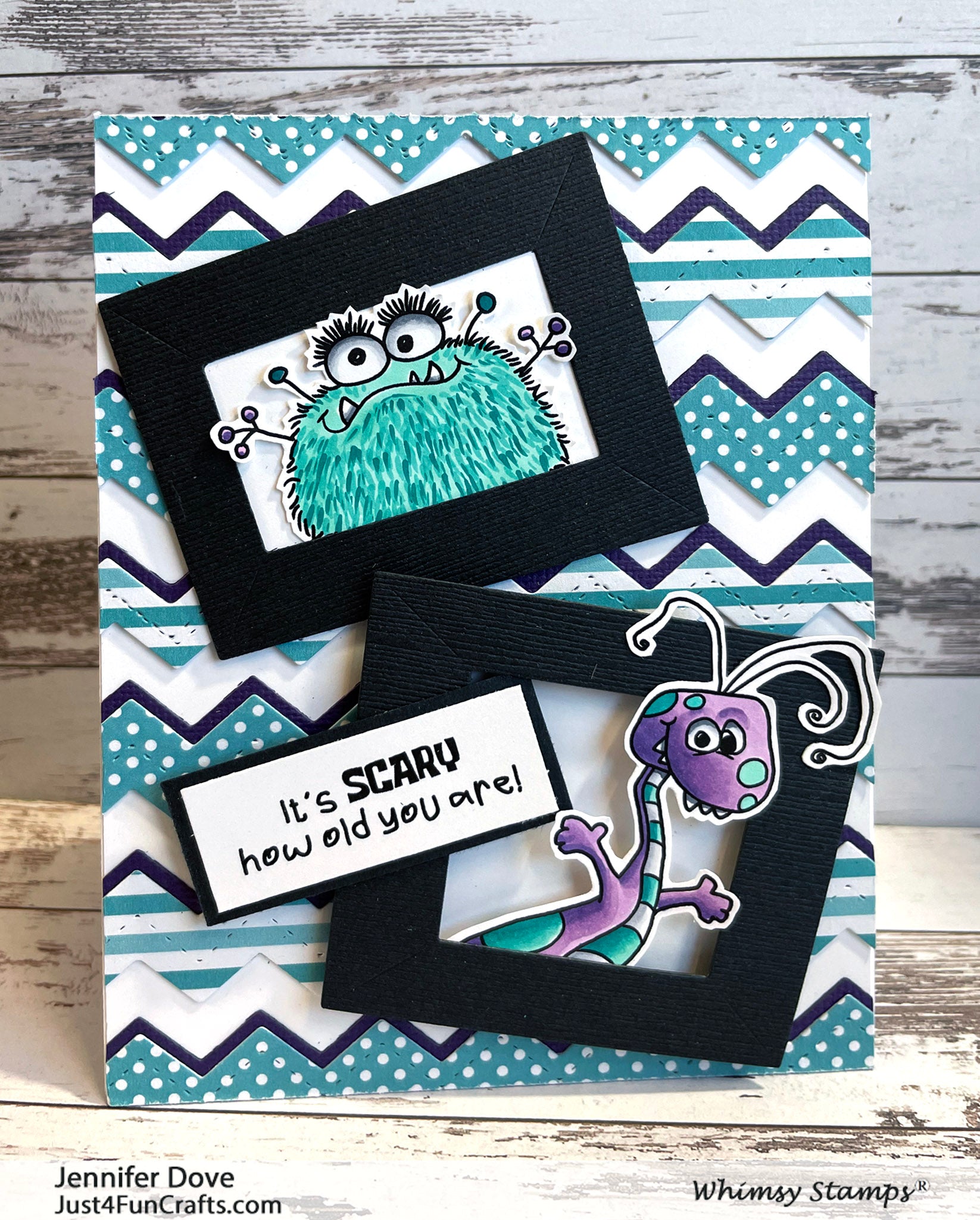 **NEW Monster Birthday Clear Stamps - Whimsy Stamps