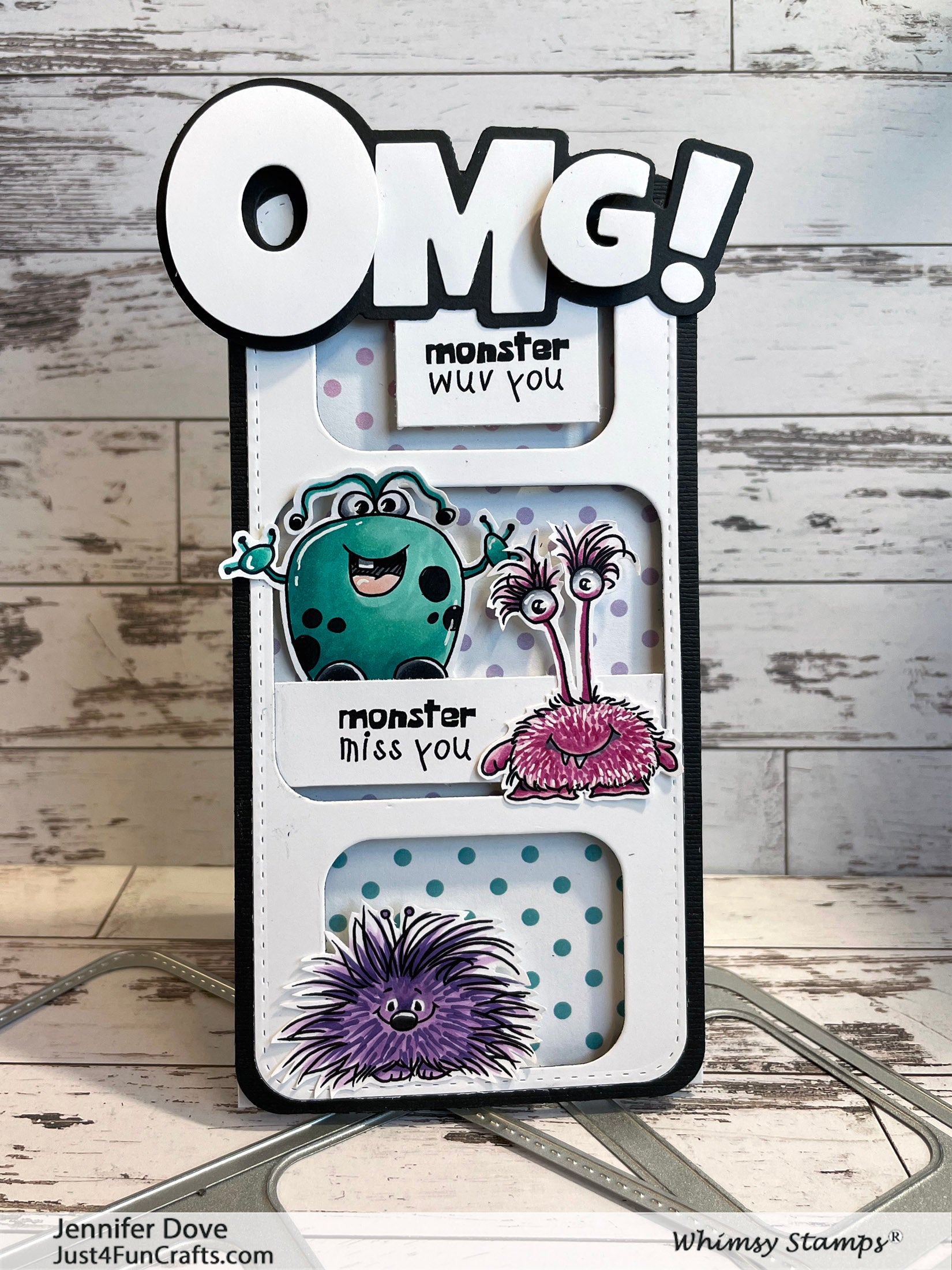 **NEW Monster Moods Clear Stamps - Whimsy Stamps