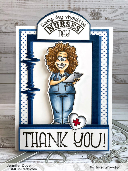 **NEW Nurses Day Clear Stamps - Whimsy Stamps