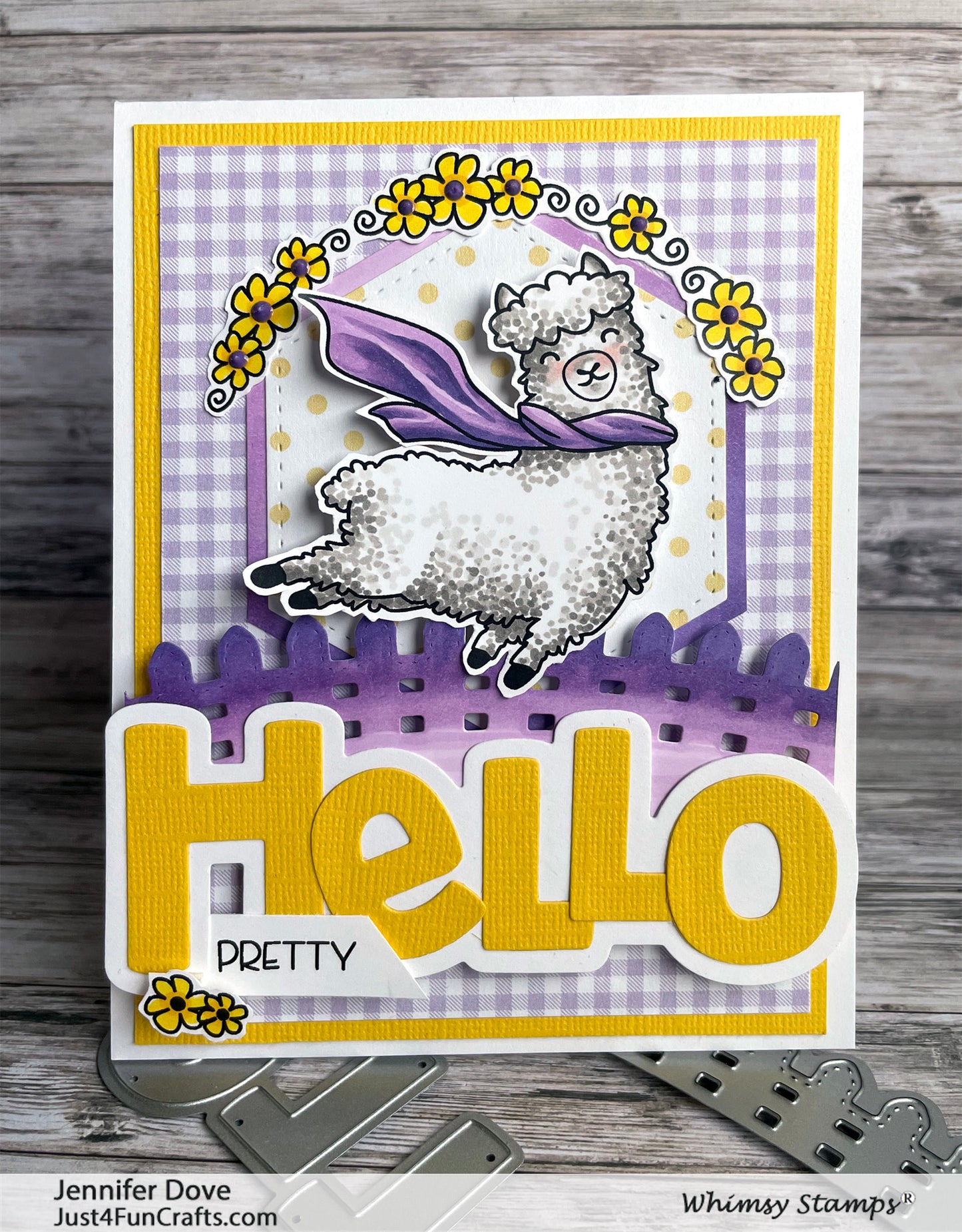 **NEW Hello Word and Shadow Die Set - Whimsy Stamps