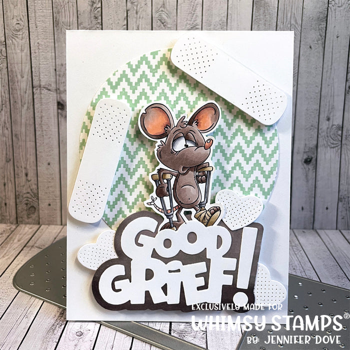 Good Grief Word and Shadow Die Set - Whimsy Stamps