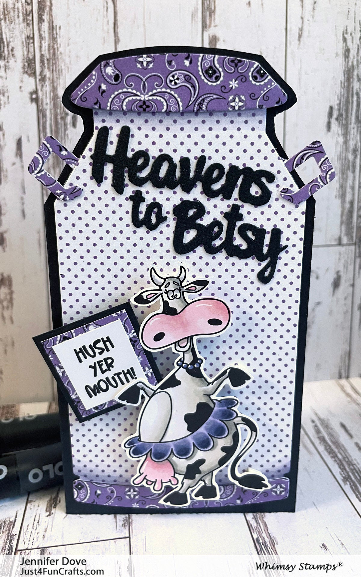 **NEW Southern Cow Bell Clear Stamps - Whimsy Stamps