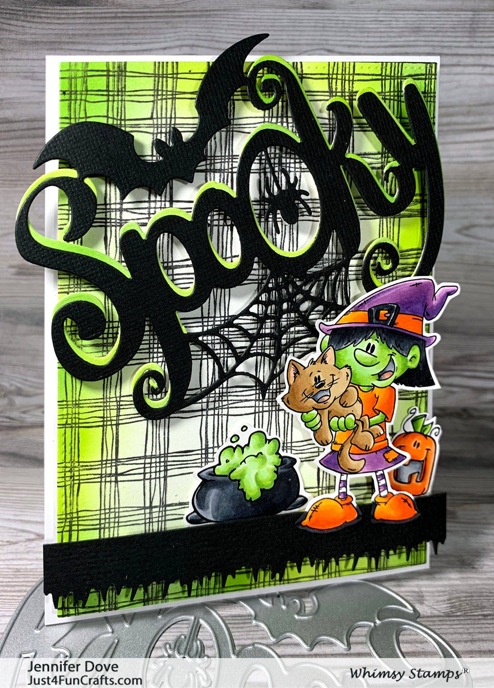 Scratchy Plaid Background Rubber Cling Stamp - Whimsy Stamps