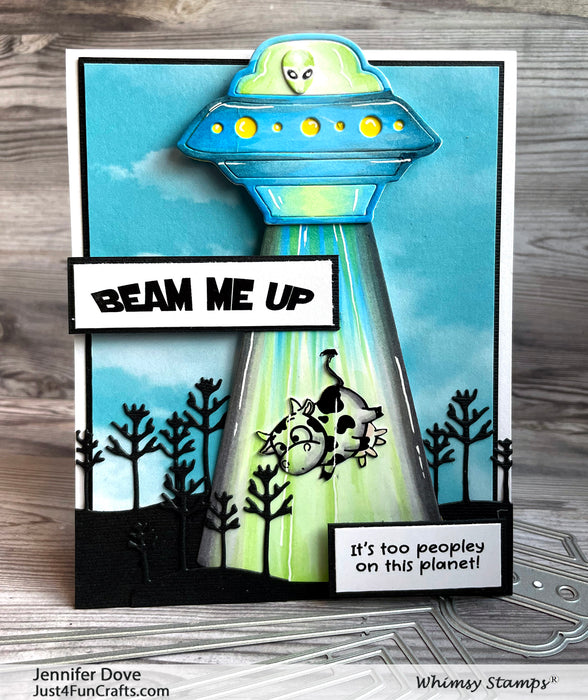 **NEW UFO Die Set - Whimsy Stamps