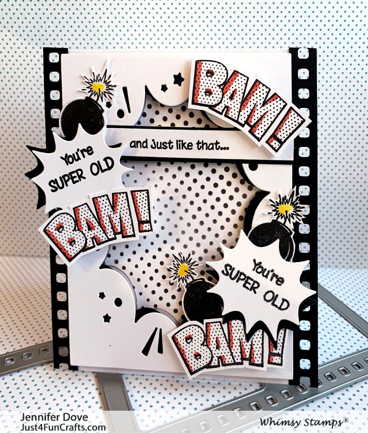 Comic Burst A2 Die - Whimsy Stamps