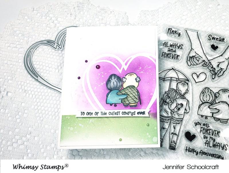 Connected Hearts Frame Die - Whimsy Stamps