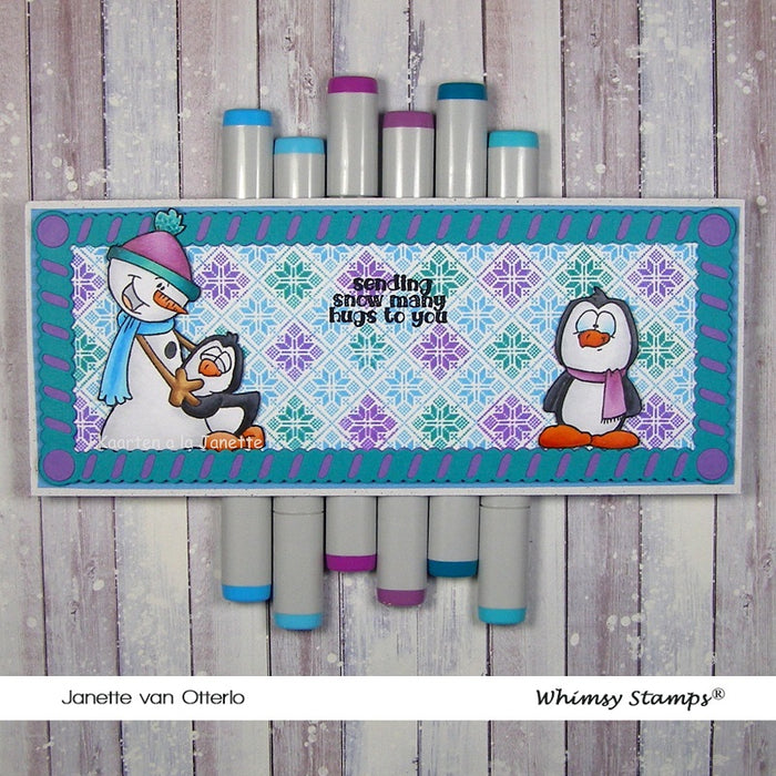 Frosty Hugs - Digital Stamp - Whimsy Stamps