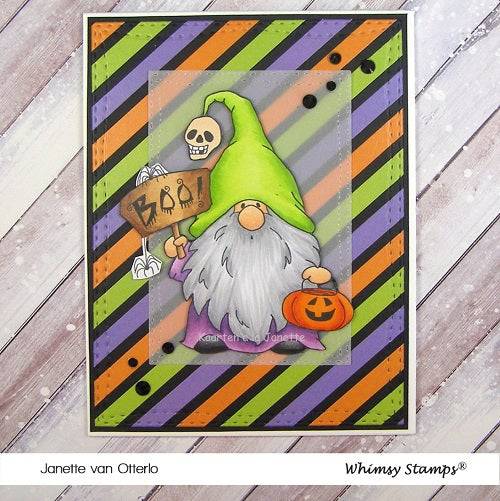 Gnome Trick or Treat - Digital Stamp - Whimsy Stamps