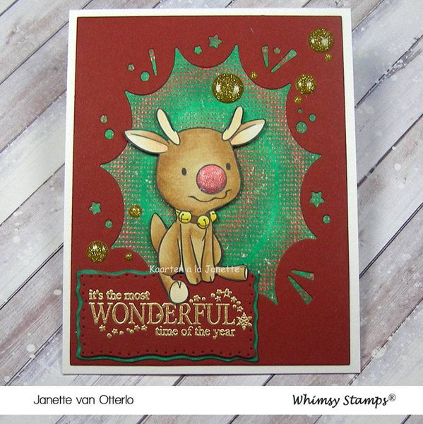Mini Rudolph - Digital Stamp - Whimsy Stamps