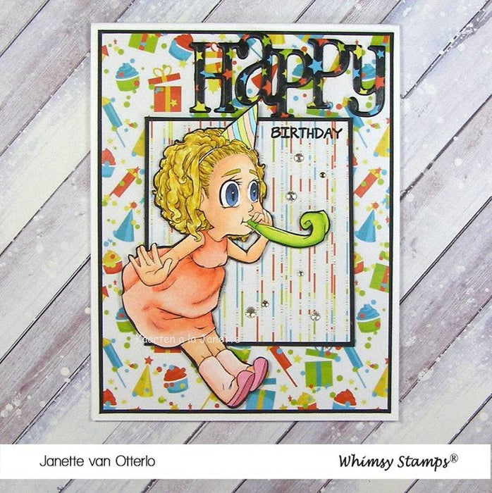 Party Tia - Digital Stamp - Whimsy Stamps