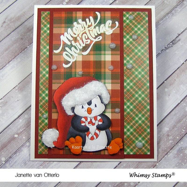 Penguin Christmas Sweetheart - Digital Stamp - Whimsy Stamps