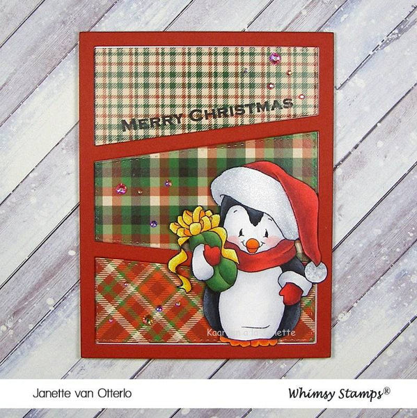 Penguin Saint Nick - Digital Stamp - Whimsy Stamps
