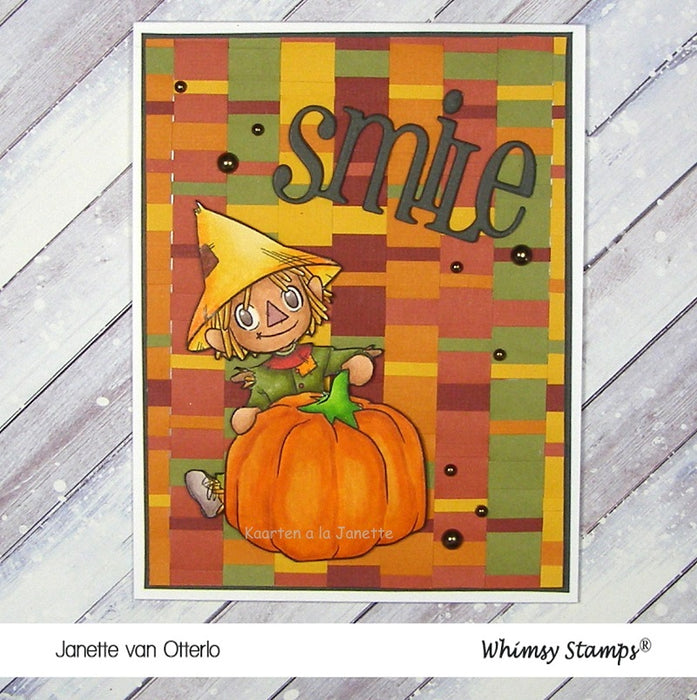 Pumpkin Scarecrow - Digital Stamp - Whimsy Stamps