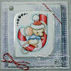 Mousey Candy Cane - Digital Stamp - Whimsy Stamps