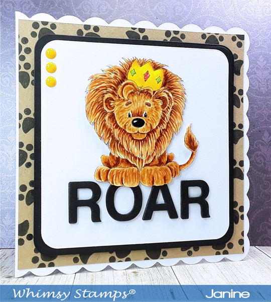 King Lion - Digital Stamp - Whimsy Stamps