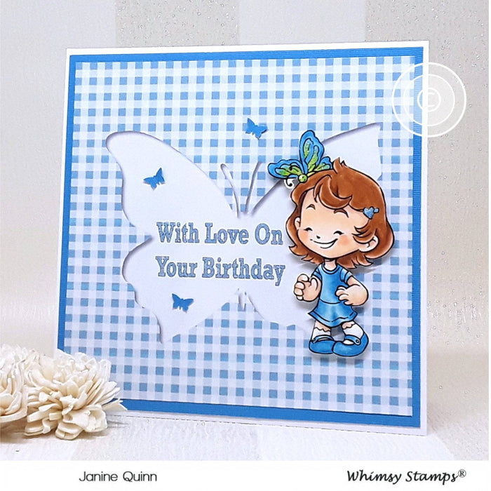 Butterfly Cinnamon - Digital Stamp - Whimsy Stamps