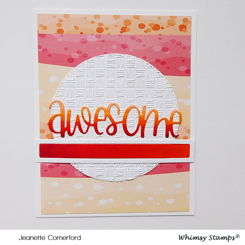 **NEW Awesome Large Word Die - Whimsy Stamps