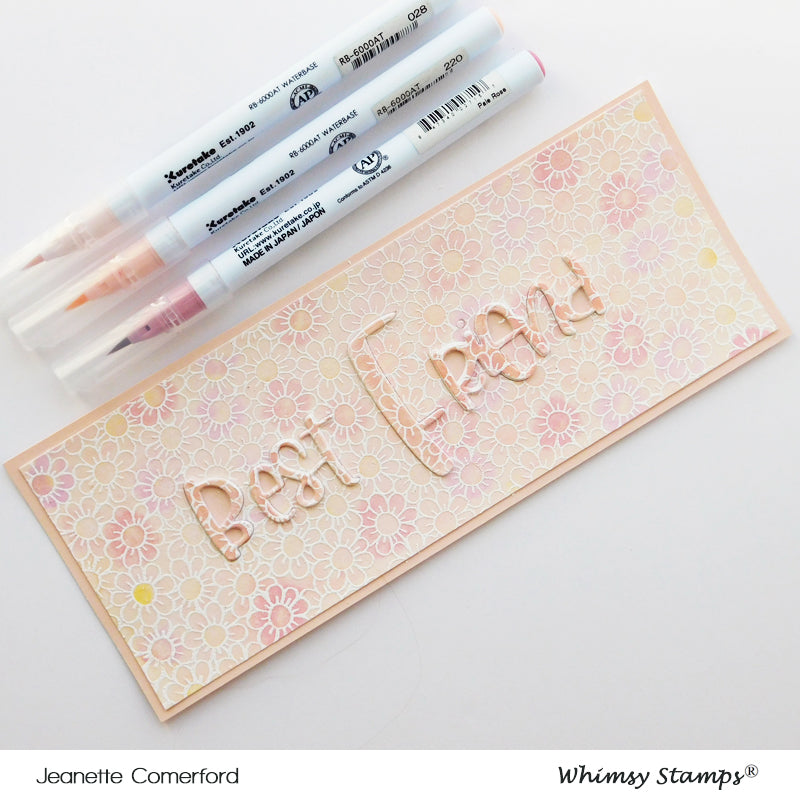 **NEW Best Friend Word Die Set - Whimsy Stamps