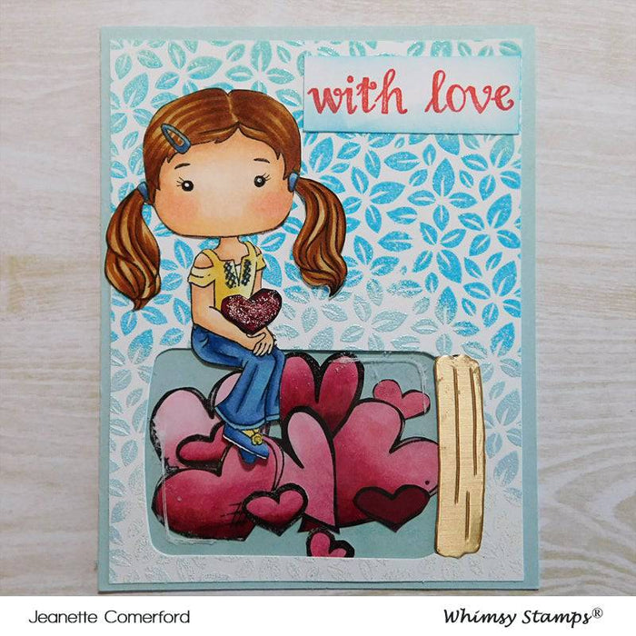 FaDoodle Hearts Clear Stamps - Whimsy Stamps