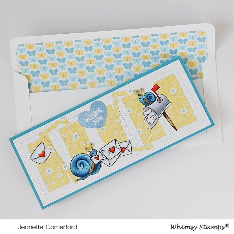 **NEW Slimline Envelope Builder Die Set - Whimsy Stamps