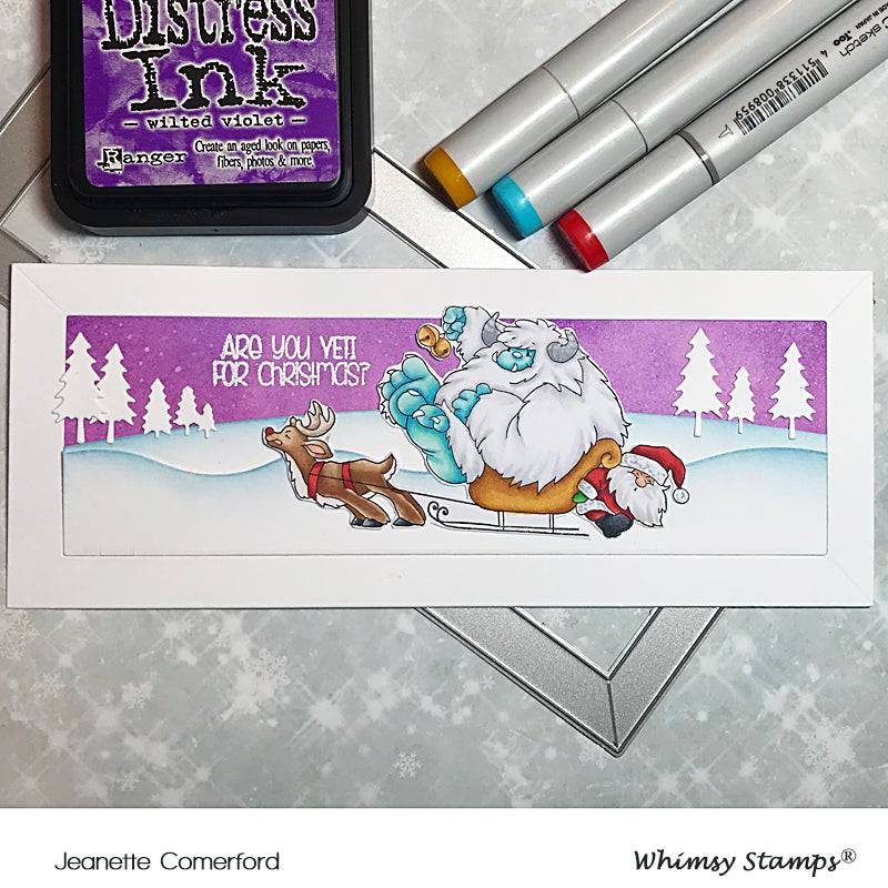 Yeti for Christmas Clear Stamps - Whimsy Stamps