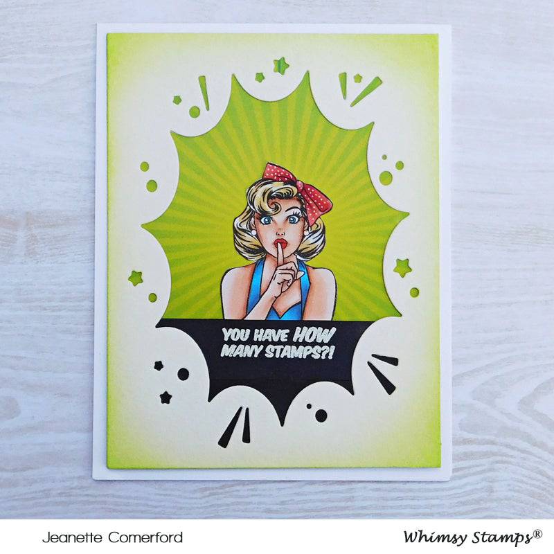 Comic Burst A2 Die - Whimsy Stamps