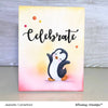 Penguin Lean on Me Clear Stamps - Whimsy Stamps