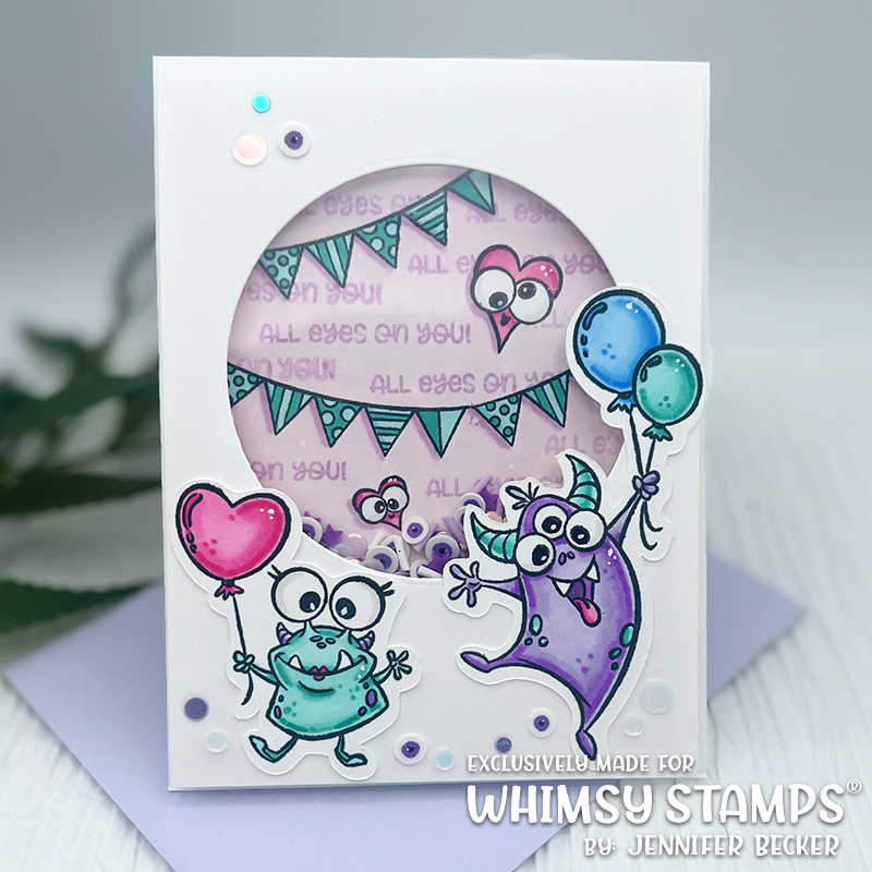 **NEW Party Monsters Clear Stamps - Whimsy Stamps