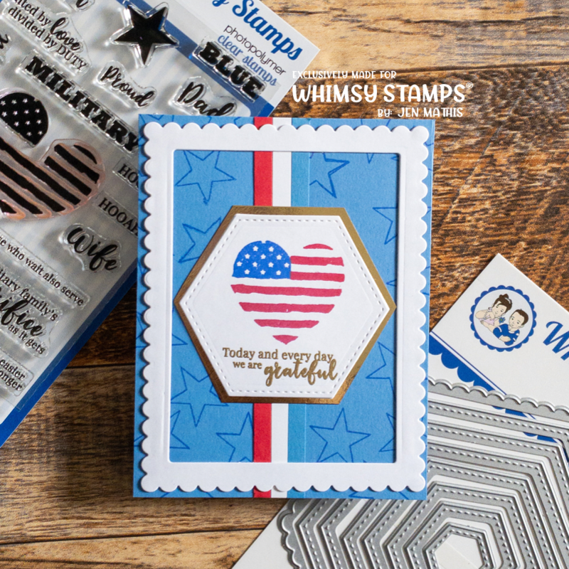 Military Family Clear Stamps - Whimsy Stamps