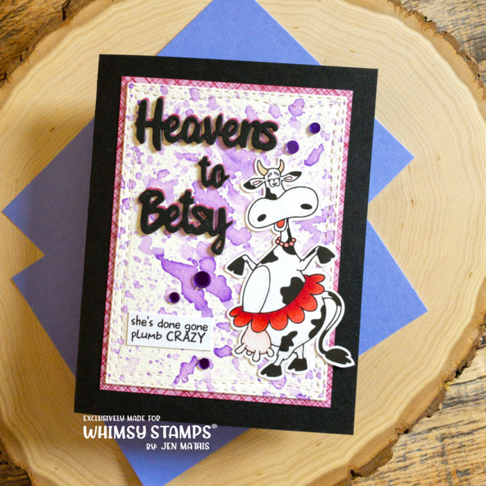 **NEW Southern Cow Bell Clear Stamps - Whimsy Stamps