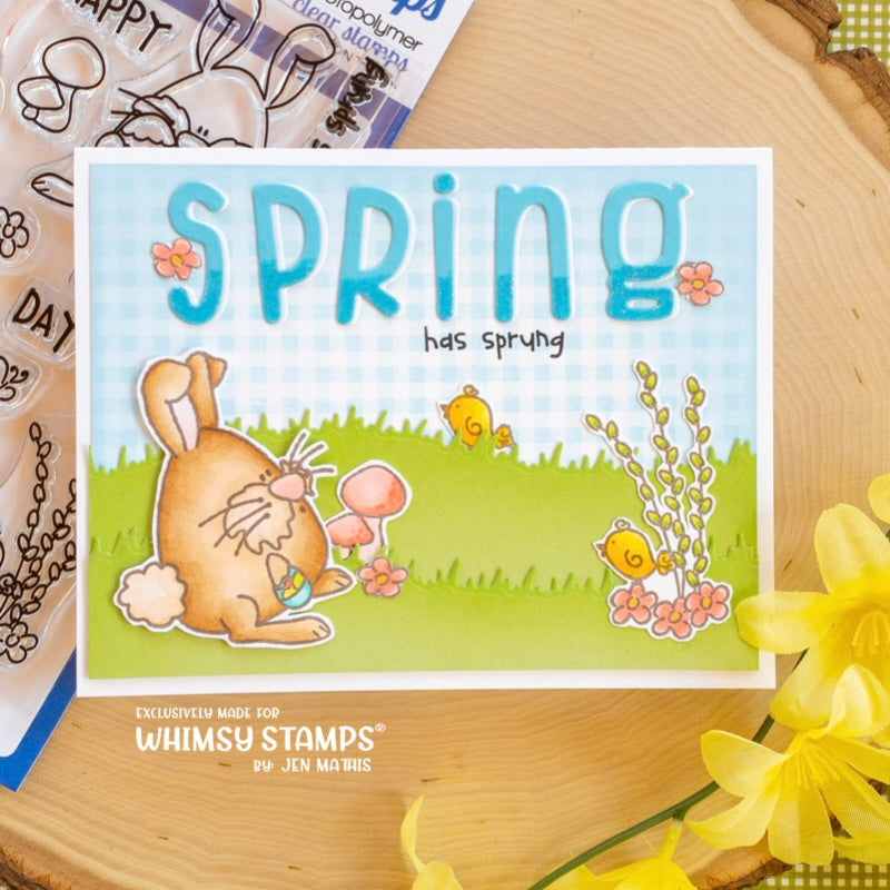 Spring Bunnies Clear Stamps - Whimsy Stamps