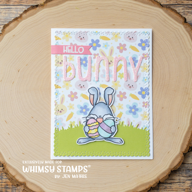 Spring Bunnies Clear Stamps - Whimsy Stamps