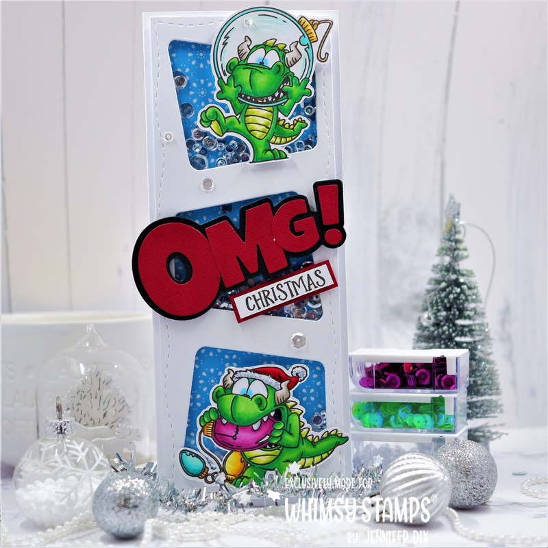 **NEW Dudley's Christmas Clear Stamps - Whimsy Stamps