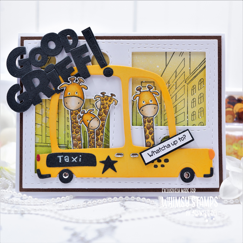 **NEW City Street Background Rubber Cling Stamp - Whimsy Stamps