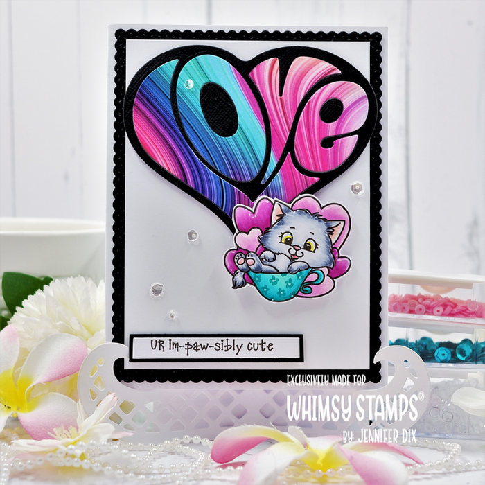 *NEW Love Heart Die - Whimsy Stamps