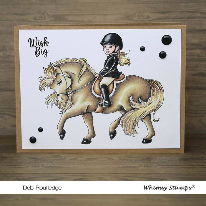 English Rider - Digital Stamp - Whimsy Stamps