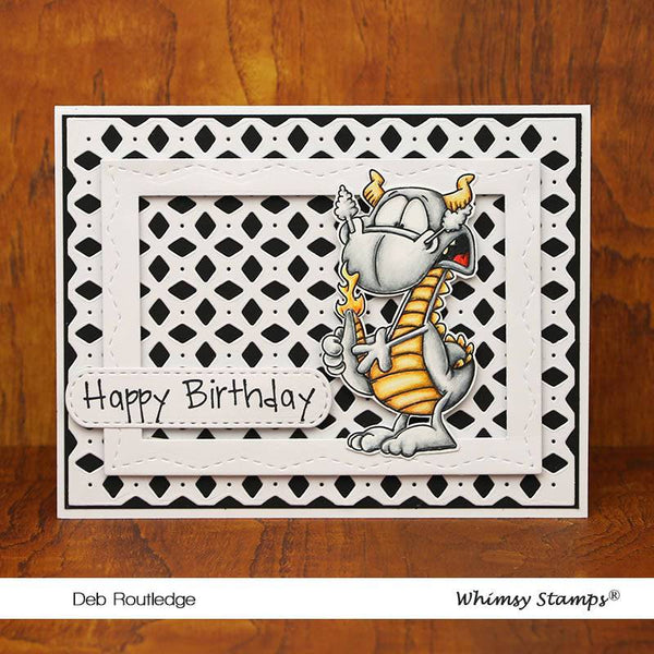 Dragon Tail Fire - Digital Stamp - Whimsy Stamps
