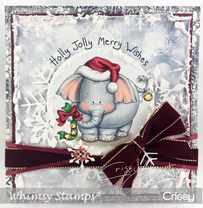 Jungle Bells Two - Elephant - Digital Stamp - Whimsy Stamps