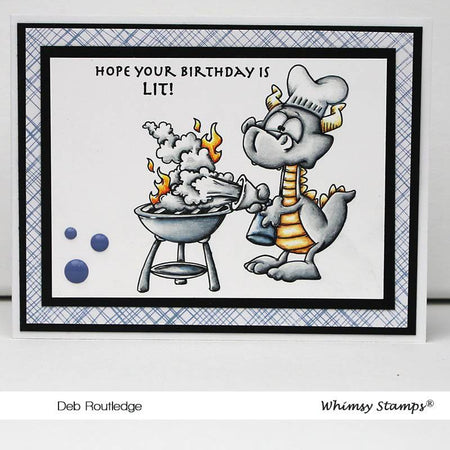 Dragon BBQ - Digital Stamp - Whimsy Stamps