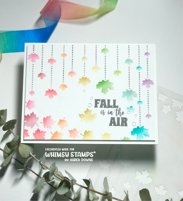 Fall Dangle Stencil - Whimsy Stamps