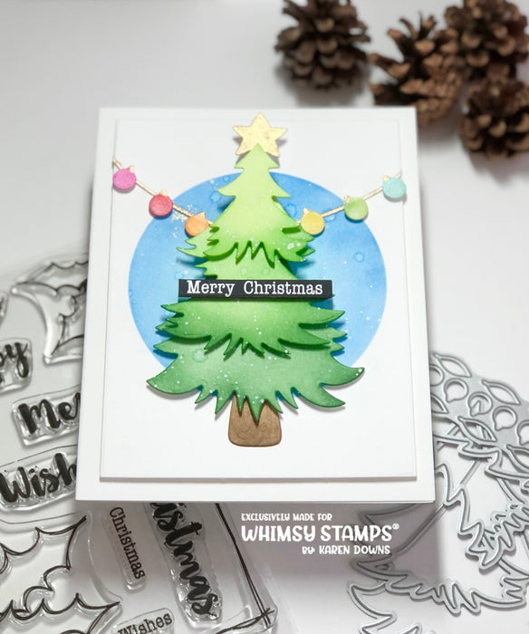 Decorate a Tree Die Set - Whimsy Stamps