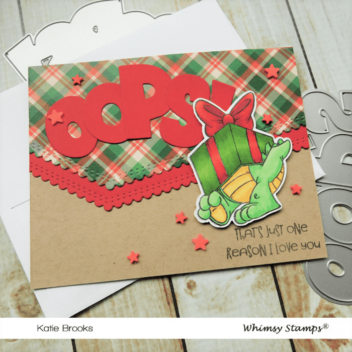 Dragon Christmas Cheer Clear Stamps - Whimsy Stamps