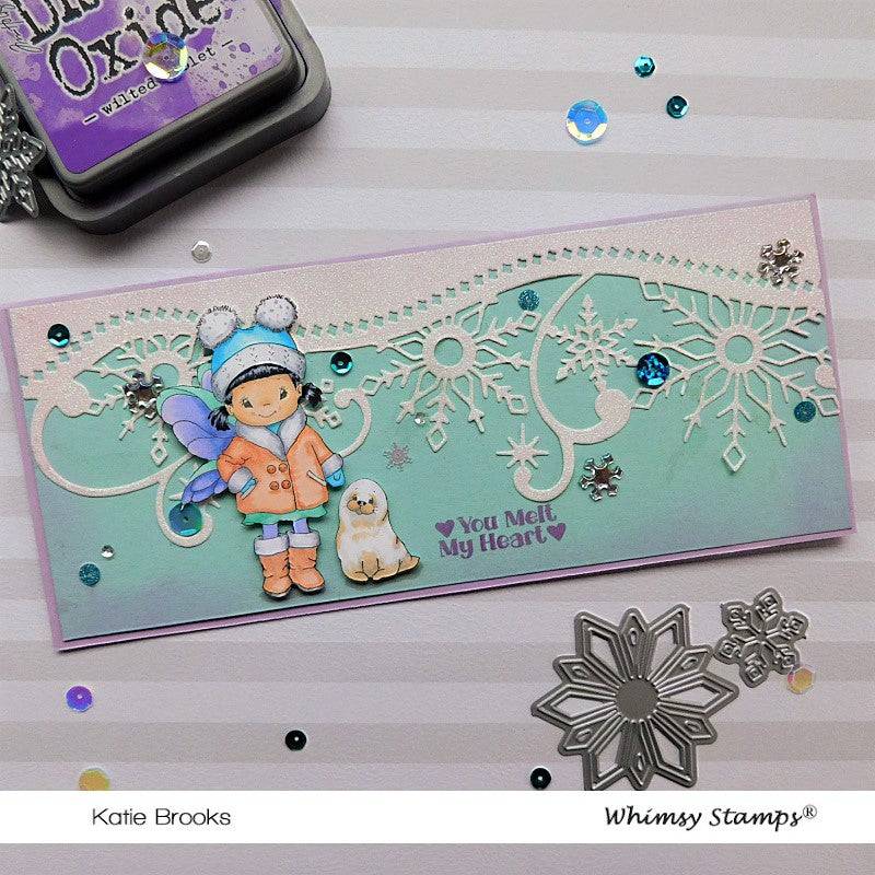 Elegant Snowflakes and Border Die - Whimsy Stamps