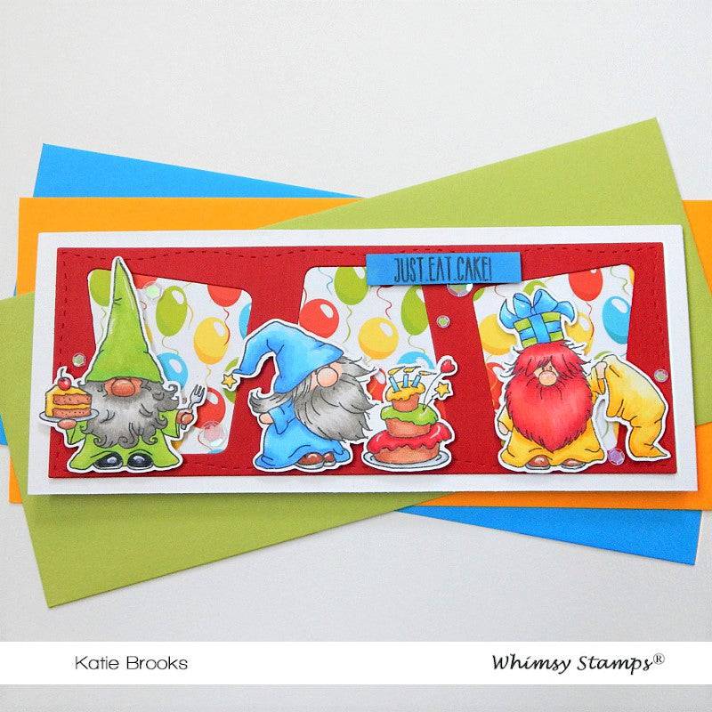 Gnome Birthdays Clear Stamps - Whimsy Stamps