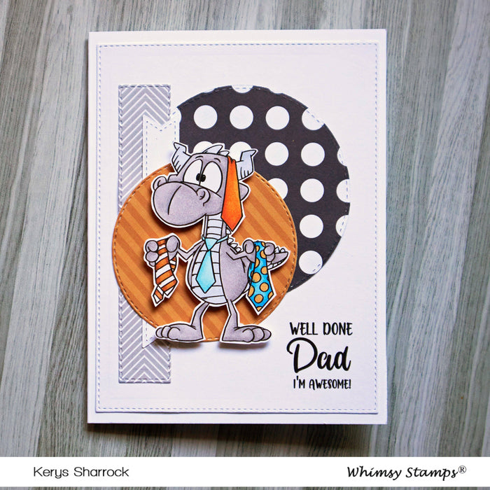 Dudley Ties - Digital Stamp - Whimsy Stamps